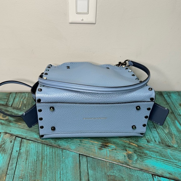 Coach Slate Blue Rogue 25 Riveted Mini Handbag 53405 Missing Hangtag - Picture 4 of 16
